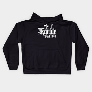 Karate Black Belt Master Kids Hoodie